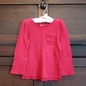 Red l/s holiday top